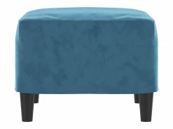 Sale Reposapiés 60x50x41 cm Terciopelo Azul