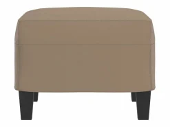 Discount Reposapiés Cappuccino 60x50x41 cm Piel Sintética Reposapiés