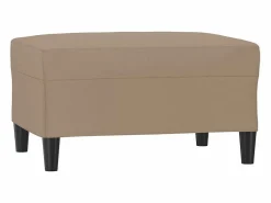 Outlet Reposapiés Cappuccino 70x55x41 cm Piel Sintética Reposapiés