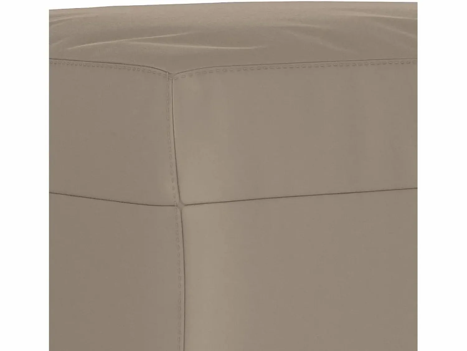 Outlet Reposapiés color topo 60x50x41 cm Tejido microfibra Gris