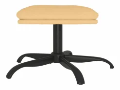 Best Reposapiés 60x60x36 cm Tejido Microfibra Crema