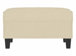 Discount Reposapiés 70x55x41 cm Tela Crema