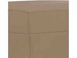 Clearance Reposapiés de cuero sintético color capuchino 70x55x41 cm ES636968 Marru00f3n