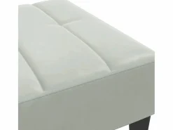 Reposapiés claro 77x55x31 cm terciopelo