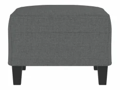 Outlet Reposapiés oscuro 70x55x41 cm Tela Gris