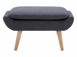 Online Reposapiés Tapizado en tela 73 x 43 x 42 cm oscuro Gris