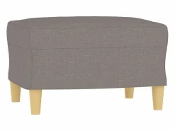 Reposapiés Taupe 60x50x41 cm Tela