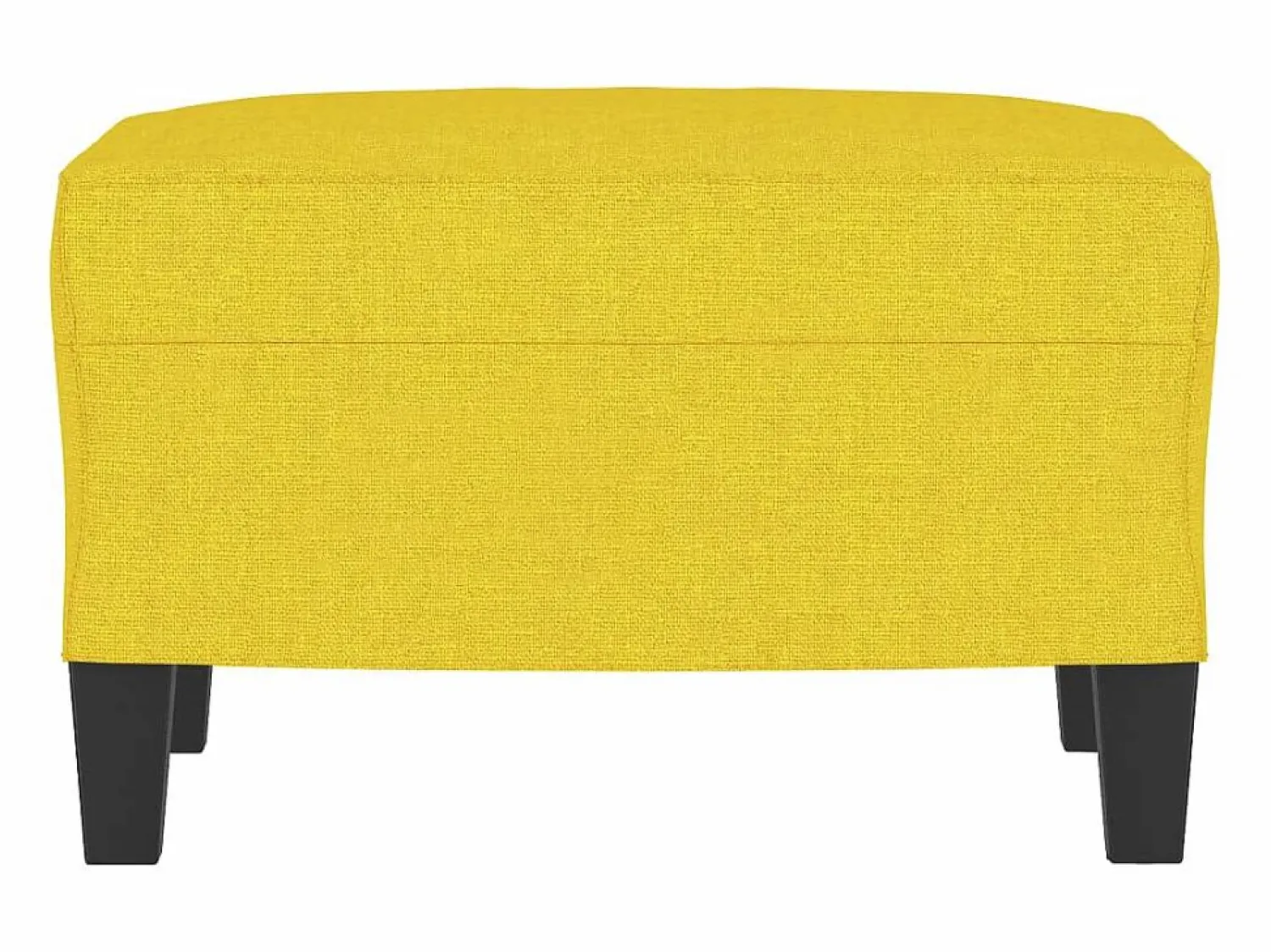 Outlet Reposapiés Tela Claro 60x50x41 cm Amarillo