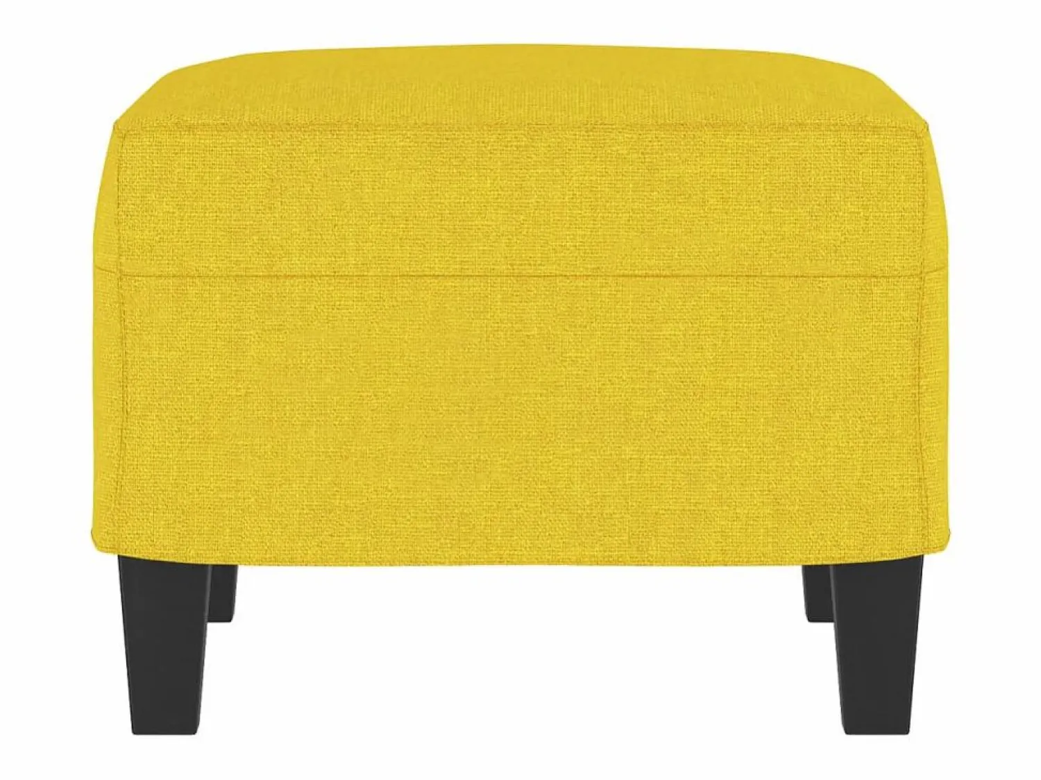 Outlet Reposapiés Tela Claro 60x50x41 cm Amarillo