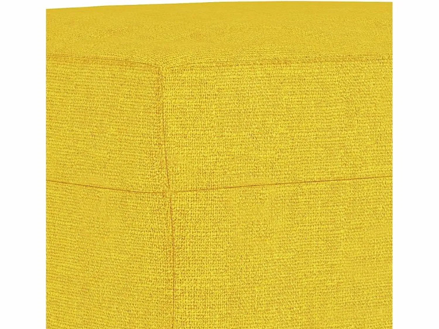 Outlet Reposapiés Tela Claro 60x50x41 cm Amarillo