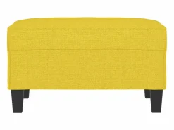Clearance Reposapiés Tela Claro 70x55x41 cm Amarillo