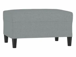 Sale Reposapiés Tela Claro 70x55x41 cm Gris