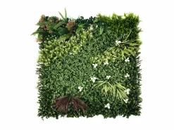 Sale Vente-unique Revestimiento mural de vegetal sintético LAHTI - Pack de 1m² - Verde