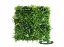 Vente-unique Revestimiento mural de vegetal sintético NEWRY - Pack de 1m² -