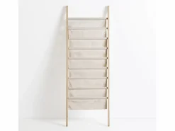VS Venta-stock Revistero Xoel en tela y madera con 8 secciones