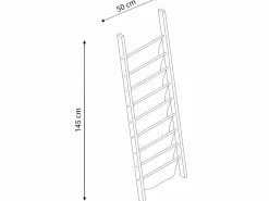 VS Venta-stock Revistero Xoel en tela y madera con 8 secciones
