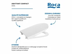 ROCA Tapa y asiento de Supralit® compacto ONA