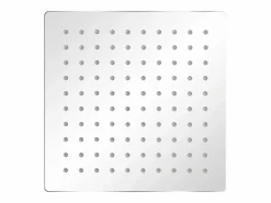 Clearance Helloshop26 Rociador de ducha cuadrado de acero inoxidable de 20 x 20 cm 02_0003090 Gris