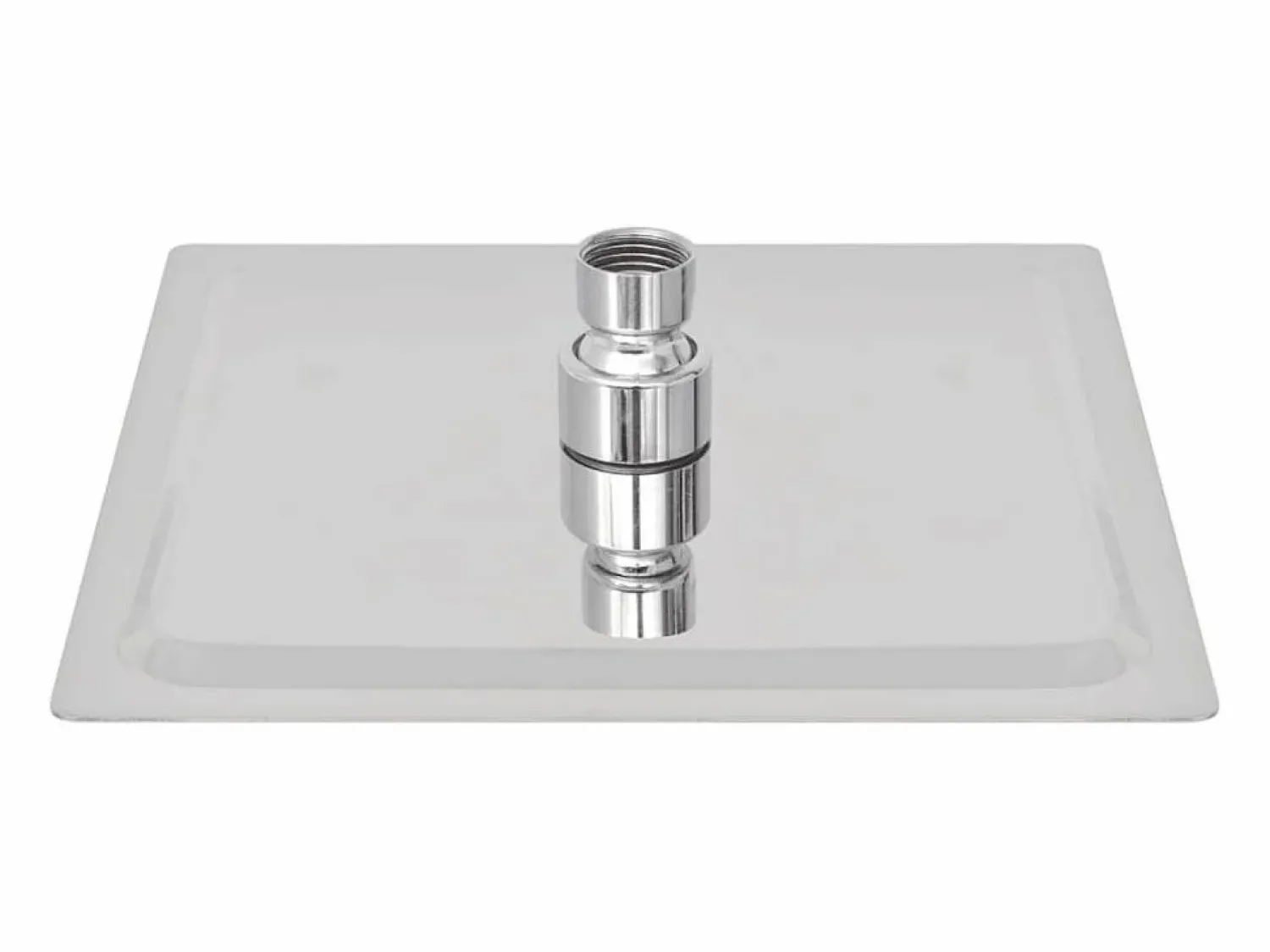 Clearance Helloshop26 Rociador de ducha cuadrado de acero inoxidable de 20 x 20 cm 02_0003090 Gris