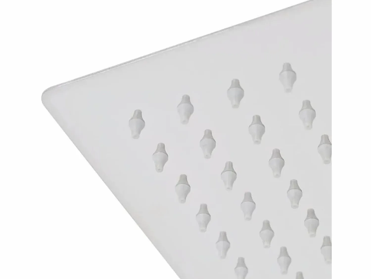 Clearance Helloshop26 Rociador de ducha cuadrado de acero inoxidable de 20 x 20 cm 02_0003090 Gris