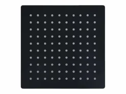 New Rociador de ducha de lluvia cabezal de ducha accesorio de baño acero inoxidable 20 x 20 cm cuadrado negro 02_0002077 Alcachofa De Ducha, Cabezal