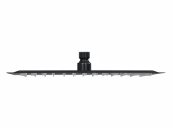 New Helloshop26 Rociador de ducha de lluvia cabezal de ducha accesorio de baño acero inoxidable 25 x 25 cm cuadrado negro 02_0002078 Gris