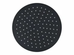 Helloshop26 Rociador de ducha de lluvia cabezal de ducha accesorio de baño acero inoxidable 25 cm redondo negro 02_0002073