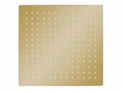 Discount Rociador de ducha de lluvia de acero inoxidable 25 x 25 cm cuadrado acabado dorado 02_0002091 Alcachofa De Ducha, Cabezal