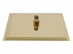 Discount Rociador de ducha de lluvia de acero inoxidable 25 x 25 cm cuadrado acabado dorado 02_0002091 Alcachofa De Ducha, Cabezal