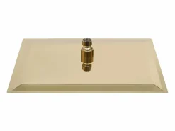Hot Helloshop26 Rociador de ducha de lluvia de acero inoxidable 40 x 40 cm cuadrado acabado dorado 02_0002093 Gris