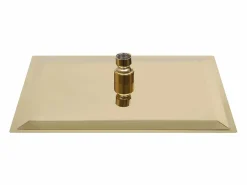 New Helloshop26 Rociador de ducha de lluvia de acero inoxidable 30x20 cm rectangular acabado dorado 02_0002095 Plateado