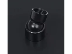 Online Helloshop26 Rociador de ducha tipo lluvia rociador de ducha ducha de mano accesorio de baño acero inoxidable redondo de 20 cm negro 02_0002072 Gris