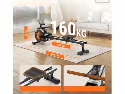 Sale DripeX Rolder de resistencia magnética de , con 16 niveles de resistencia, deslizamiento doble, silencioso y liso, carga máxima de 160 kg Negro