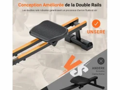 Sale DripeX Rolder de resistencia magnética de , con 16 niveles de resistencia, deslizamiento doble, silencioso y liso, carga máxima de 160 kg Negro