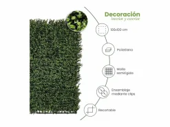 Discount Rollo jardin vertical boj 100 x 100 cm 1X1 M Planta Artificial