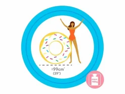 Intex Rueda hinchable gigante Sprinkle Donut +9A blanco Ø99 cm