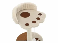 Garden Furniture Runi Rascador para gatos con poste de sisal 40 cm y marrón