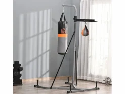 Online Saco de boxeo colgante con soporte negro y gris 115x157x221 cm Aparato De Musculación