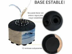 Clearance Homcom Saco de boxeo de pie 88x50x230 cm Negro