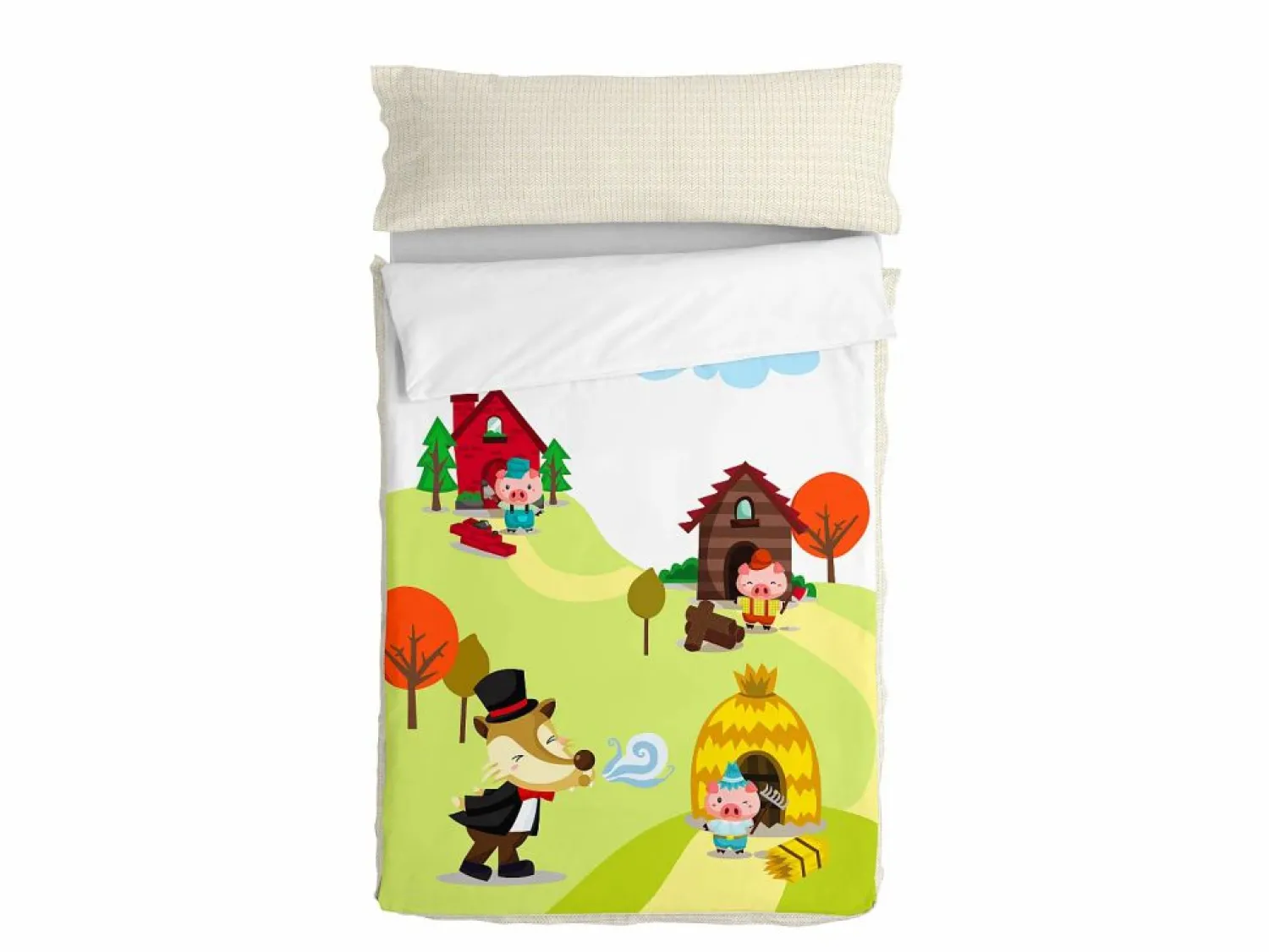 New Saco nórdico Cama 105 (105x200 cm) Con relleno Piggys Funda Nórdica