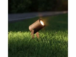Best Sair - Foco LED redondo de 10 W IP65 3000 K - Luz de jardín para plantas o setos h36cm - Beneito faure Negro
