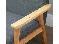 Sala de estar moderna de 2 a 2 -Seuter, en tela de lino, marco de madera, , 107x60x76cm Todos Los Sofás|Sofá Escandinavo