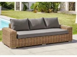 Clearance Salón de jardín 6 plazas en resina trenzada Salones De Jardín
