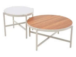 MYLIA Salón de jardín de aluminio 4 plazas - Beige - LOMAM de