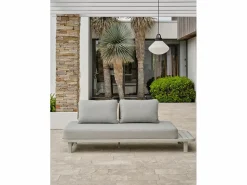 Discount Salón de jardín de esquina 6 plazas cuerda trenzada y aluminio Salones De Jardín