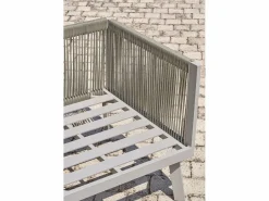 Outlet Salón de jardín de esquina 7 plazas de aluminio Salones De Jardín
