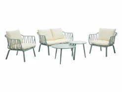 MYLIA Salón de jardín de polipropileno y metal - - LOYNA de