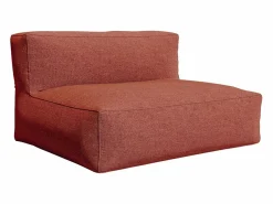 Sale Salón de jardín de tela : 1 sofá 1 sillón 1 esquinero 1 puff NOUMARA de Salones De Jardín|Conjunto Sofá Y Sillón