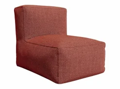 MYLIA Salón de jardín de tela : 1 sofá, 2 sillones y un taburete - NOUMARA de
