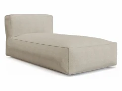 Sale Salón de jardín en tela bouclé 4 plazas: 1 sillón, 1 rinconera, 1 Chaise longue y 1 puf - - NOUMARA de Salones De Jardín|Conjunto Sofá Y Sillón